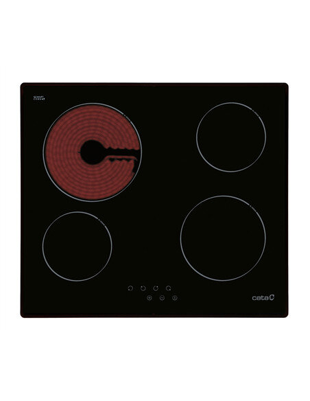 CATA | Hob | TN 604/B | Vitroceramic | Number of burners/cooking zones 4 | Touch | Black | Display