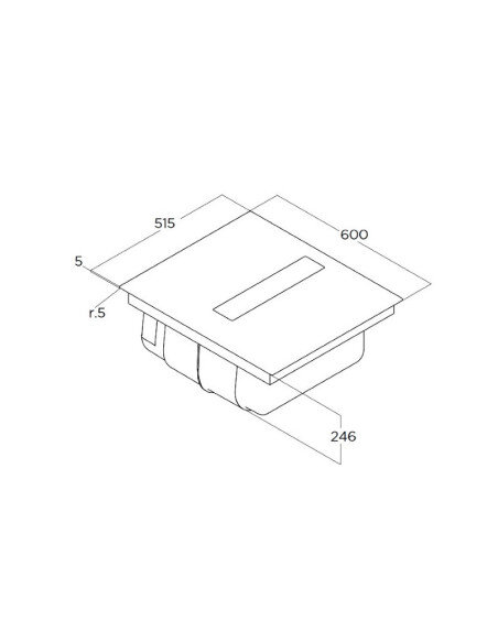 Kaitlentė-gartraukis ELICA NIKOLATESLA FIT RAW BR/A/60
