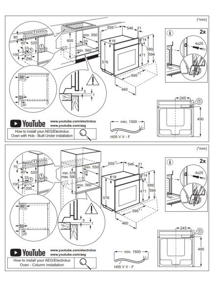 Orkaitė ELECTROLUX KOBBS38Z
