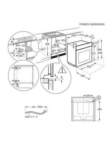 Juodos matinės spalvos garinė orkaitė AEG TP9SB831AT