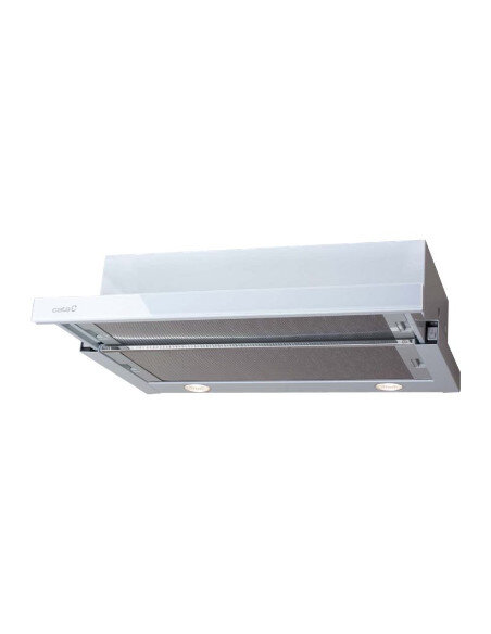 CATA | Hood | TF 2003 600 GWH | Telescopic | Energy efficiency class C | Width 60 cm | 390 m³/h | Mechanical control | LED | Whi