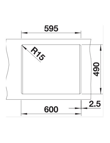 Plautuvė BLANCO Naya 6 Juoda | 525941