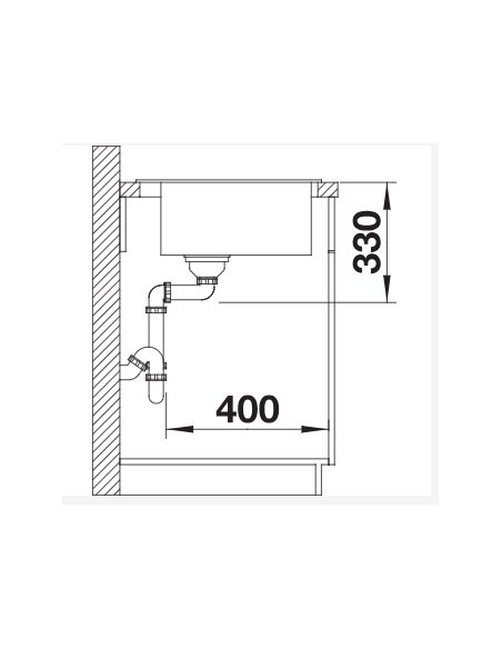 Plautuvė BLANCO Naya 6 Juoda | 525941