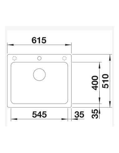 Plautuvė BLANCO Naya 6 juoda