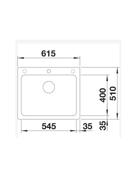 Plautuvė BLANCO Naya 6 juoda