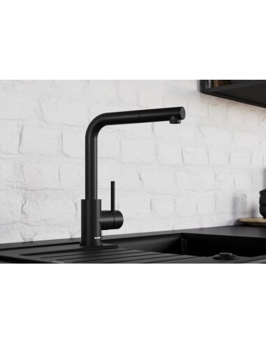 Plautuvė BLANCO Naya 6 juoda +...