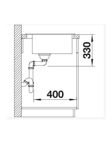 Plautuvė BLANCO Naya 6 juoda