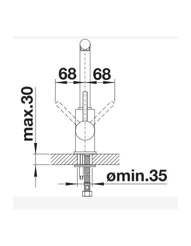 Maišytuvas Mila juodas matinis