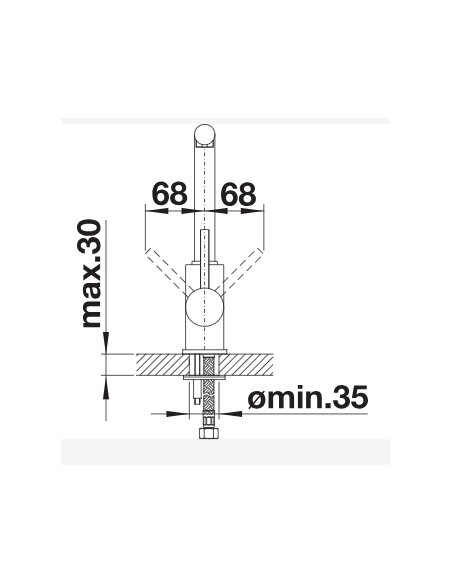 Maišytuvas Mila juodas matinis
