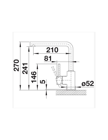 Maišytuvas Mila juodas matinis