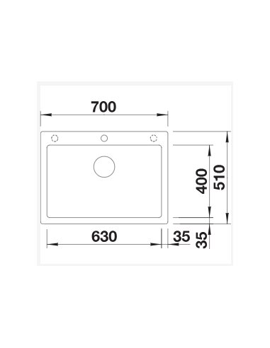 Plautuvė BLANCO PLEON 8 SILG PDUR  Juoda | 525957