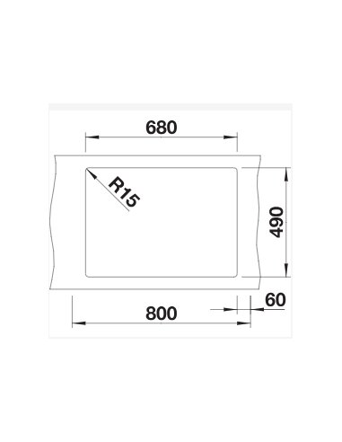 Plautuvė BLANCO PLEON 8 SILG PDUR  Juoda | 525957