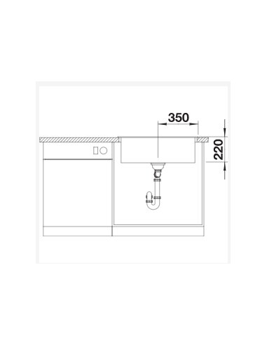 Plautuvė BLANCO PLEON 8 SILG PDUR  Juoda | 525957