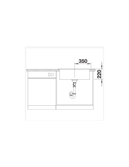 Plautuvė BLANCO PLEON 8 SILG PDUR  Juoda | 525957
