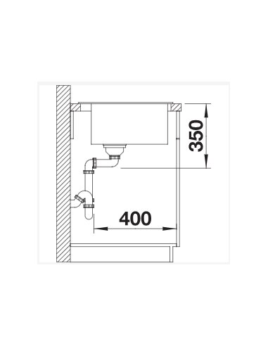 Plautuvė BLANCO PLEON 8 SILG PDUR  Juoda | 525957