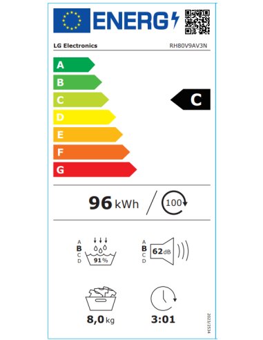 LG RH80V9AV3N Dryer Machine