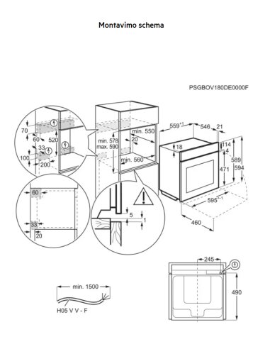 Orkaitė AEG TA5PB531AB