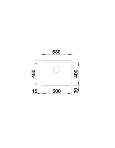 Plautuvė BLANCO ROTAN 500-U Anthracite O.AF (523075)