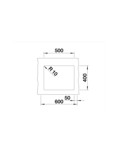 Plautuvė BLANCO ROTAN 500-U Anthracite O.AF (523075)
