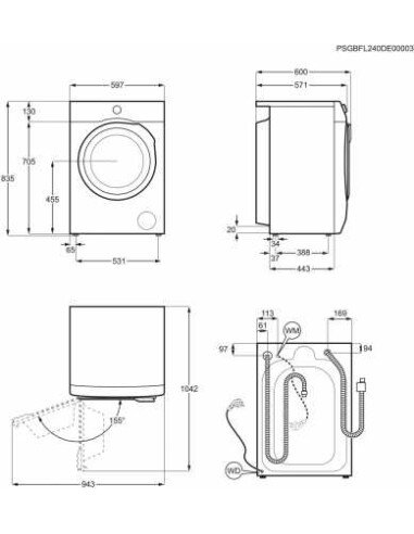 Skalbyklė su garų programa Electrolux EW7F3494EQ