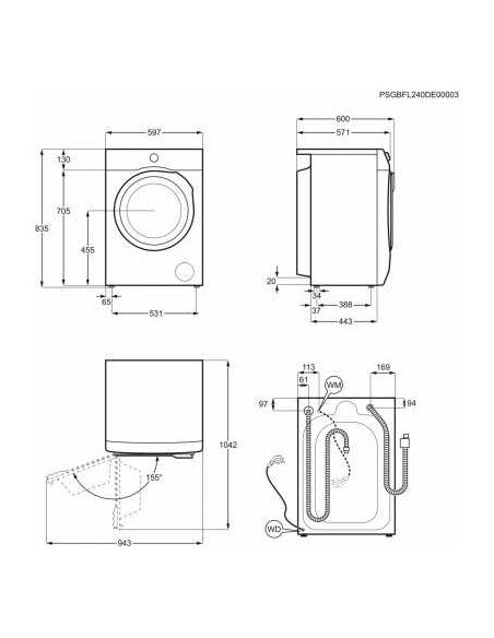 Skalbyklė su garų programa Electrolux EW7F3494EQ