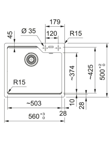 Plautuvė Franke Urban UBG 610-56 | 114.0682.738