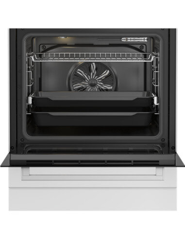 BEKO Cooker | FBM62330GWDTN | Hob type Gas | Oven type Electric | White | Width 60 cm | Grilling | LED | Depth 60 cm | 72 L