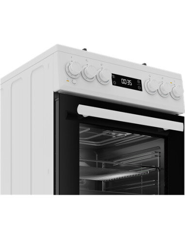 BEKO Cooker | FSM51339DWDS | Hob type Gas | Oven type Electric | White | Width 50 cm | Grilling | LED | Depth 60 cm | 60 L
