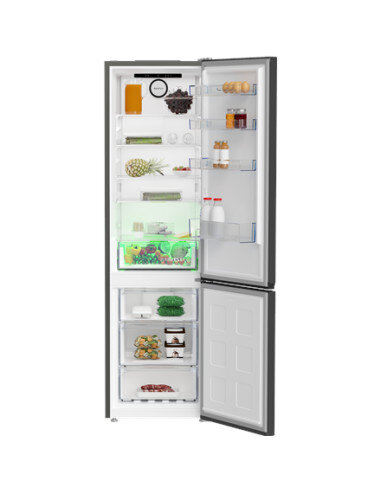 BEKO Refrigerator | B5RCNA405HXBR1 | Energy efficiency class D | Free standing | Combi | Height 203.5 cm | No Frost system | Fri