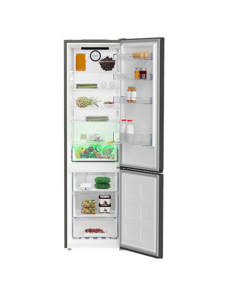 BEKO Refrigerator | B5RCNA405HXBR1 | Energy efficiency class D | Free standing | Combi | Height 203.5 cm | No Frost system | Fri