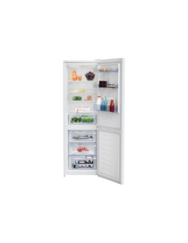 BEKO Refrigerator | RCSA366K40WN | Energy efficiency class E | Free standing | Combi | Height 185.2 cm | Fridge net capacity 223