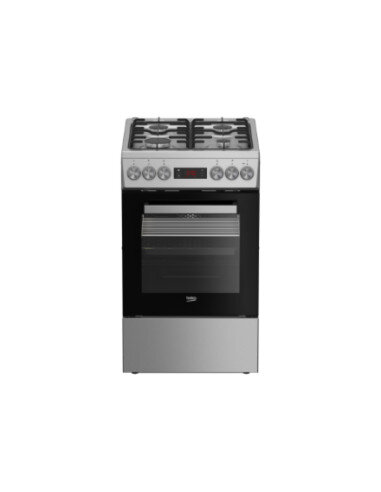 BEKO Cooker | FSM52321DXDT | Hob type Gas | Oven type Electric | Stainless Steel | Width 50 cm | Grilling | Depth 60 cm | 60 L