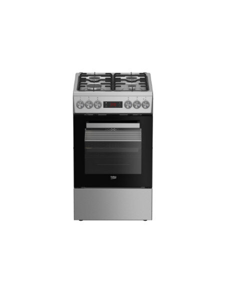 BEKO Cooker | FSM52321DXDT | Hob type Gas | Oven type Electric | Stainless Steel | Width 50 cm | Grilling | Depth 60 cm | 60 L