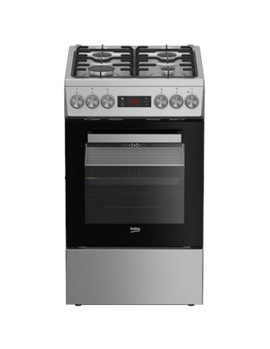 BEKO Cooker | FSM52321DXDT | Hob type Gas | Oven type Electric | Stainless Steel | Width 50 cm | Grilling | Depth 60 cm | 60 L