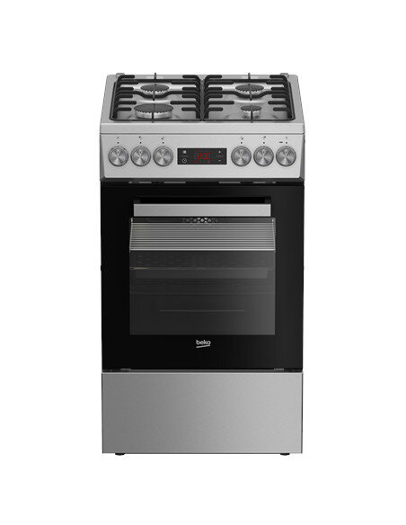 BEKO Cooker | FSM52321DXDT | Hob type Gas | Oven type Electric | Stainless Steel | Width 50 cm | Grilling | Depth 60 cm | 60 L