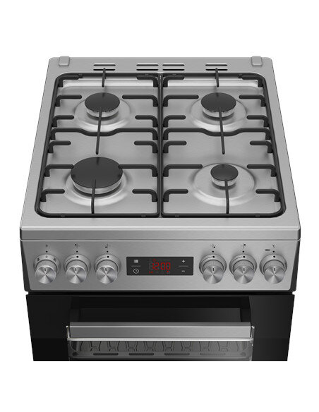 BEKO Cooker | FSM52321DXDT | Hob type Gas | Oven type Electric | Stainless Steel | Width 50 cm | Grilling | Depth 60 cm | 60 L