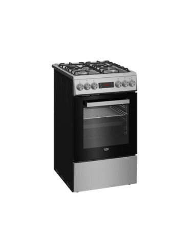 BEKO Cooker | FSM52321DXDT | Hob type Gas | Oven type Electric | Stainless Steel | Width 50 cm | Grilling | Depth 60 cm | 60 L