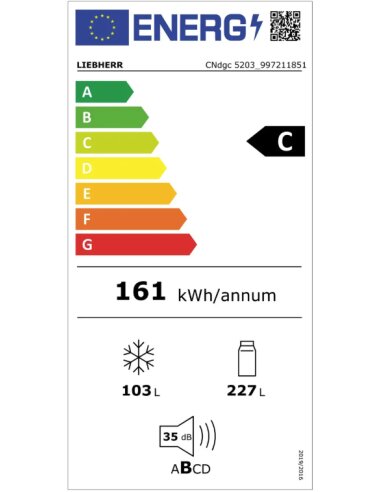 Šaldytuvas su šaldikliu CNdgc 5203 Pure NoFrost