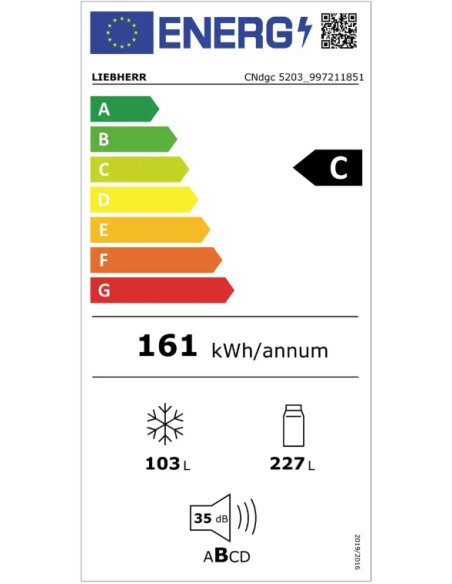 Šaldytuvas su šaldikliu CNdgc 5203 Pure NoFrost