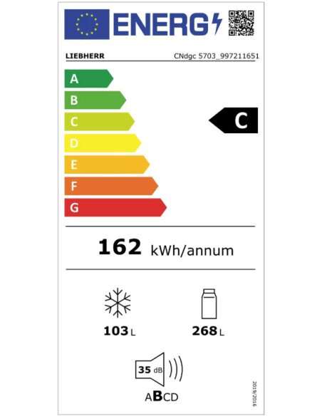 Šaldytuvas su šaldikliu CNdgc 5703 Pure NoFrost