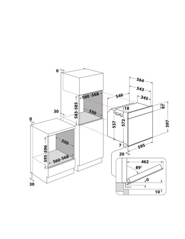 Orkaitė Whirlpool WOI4S8HM2SEA