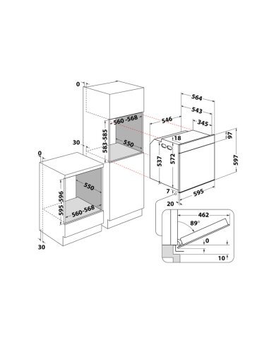 Orkaitė Whirlpool WOI4S8CM1SWA