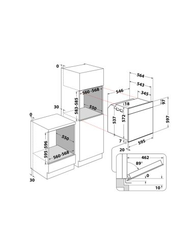 Orkaitė Whirlpool WOI4S8PPM1SB