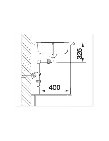 Plautuvė BLANCO TIPO 45 S Compact 18/10 NATURAL | 513441