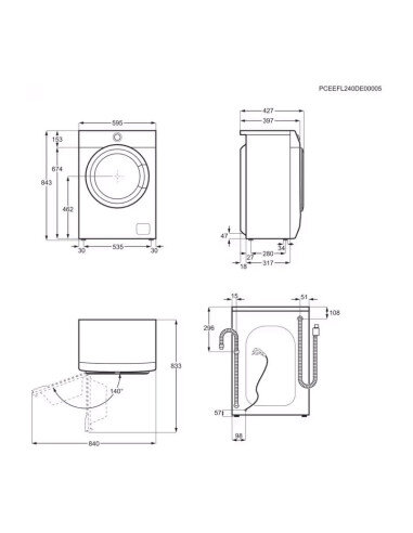 Skalbyklė ELECTROLUX EWS6426WE