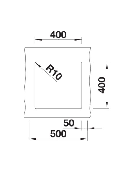 Plautuvė BLANCO SUBLINE 400-U SILG PDUR Coffee InFino O.AF, 523431