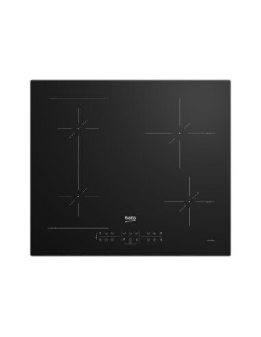 Beko HII64200SFMT Hob, Induction, Width 59cm, 4 cooking zones, Touch control, Black | BEKO