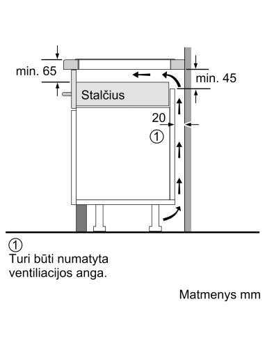 Indukcinė kaitlentė BOSCH PUE63KBB6E