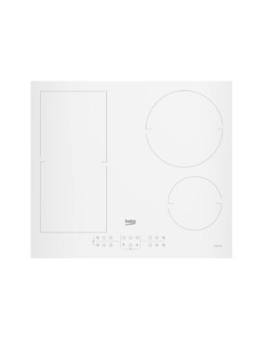 Beko HII64200FMTW Hob, Induction, Width 58cm, 4 cooking zones, Touch control, White | BEKO
