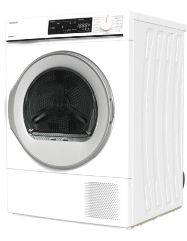 Džiovyklė SHARP KDNHA8S6GWEEE su šilumos siurbliu – patikimas drabužių džiovinimas